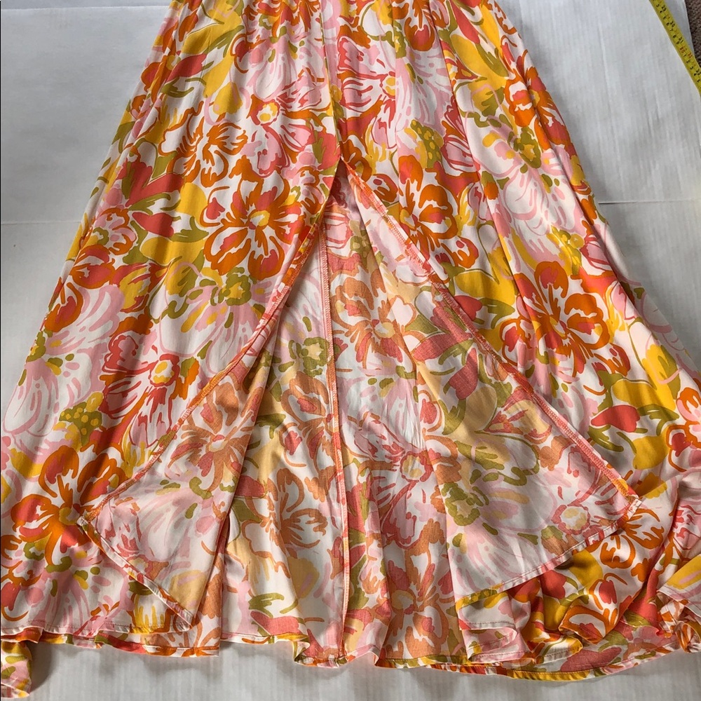Anthropologie Abel the Label Floral Halter Maxi Sundress Size M - Picture 5 of 8